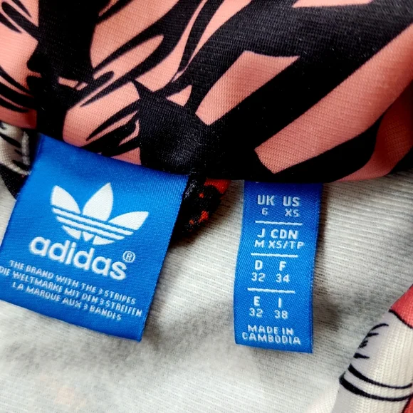 ADIDAS x Farm RIO Black 3 Stripe Trefoil Zip Gym Collect Street Track Jacket XS - Picture 8 of 16